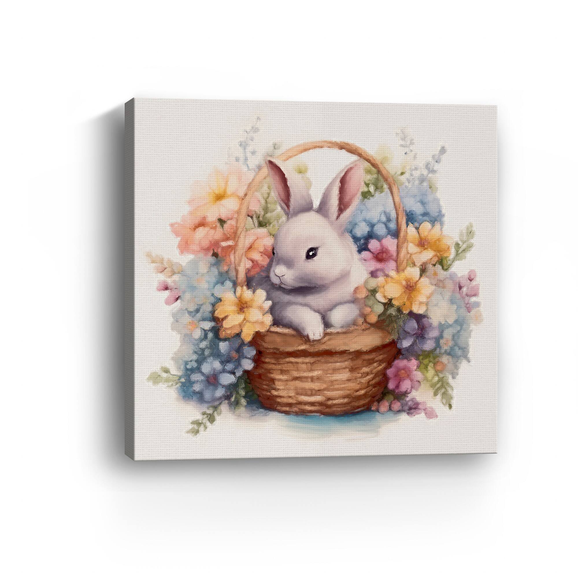 Lumaprints Easter Bunny's Harvest Hideaway Canvas Giclée Art